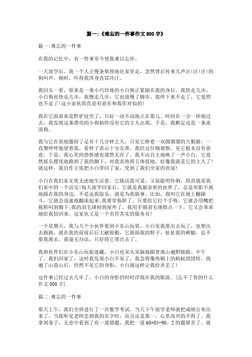 忘不了你的什么作文800字