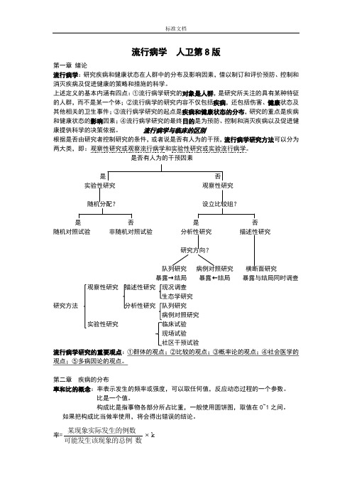 流行病学人卫第8版