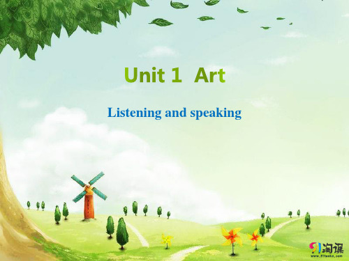 课件10：Listening and speaking