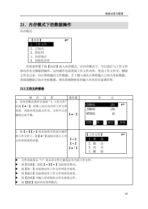 全站仪教程(六)数据记录