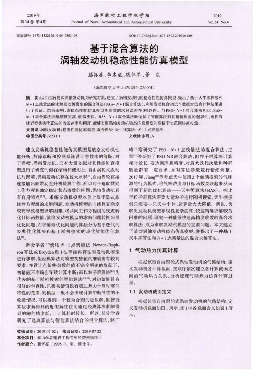 基于混合算法的涡轴发动机稳态性能仿真模型