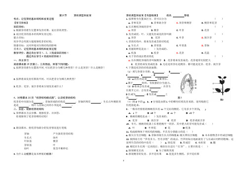 第六节芽的类型和发育到学案及作业