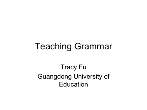 Teaching Grammar