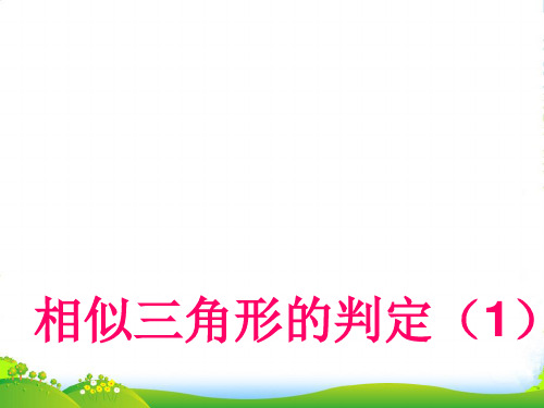 湘教版九年级上册数学3.4相似三角形判定与性质(1)课件