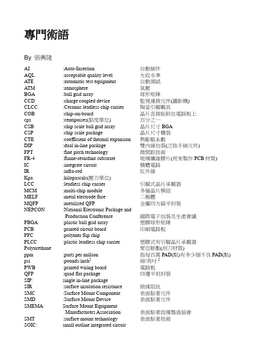 公司专用名词