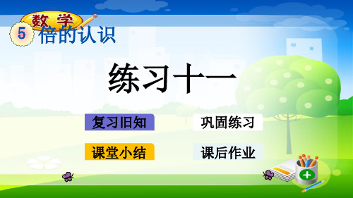 最新人教版三年级上册数学优质课件-5.4 练习十一