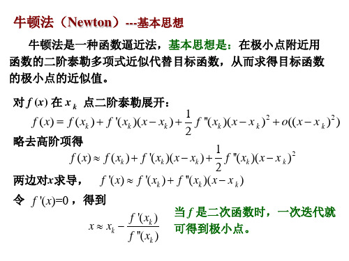 04工程优化 第3章-2常用一维搜索牛顿法
