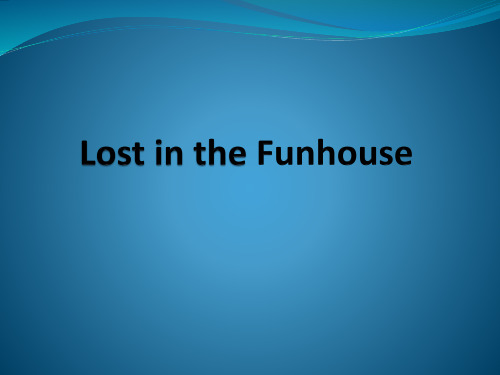 Lost in the Funhouse