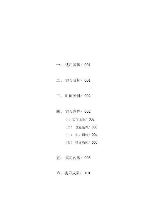 高等职业学校康复治疗技术专业顶岗实习标准.docx