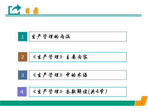 GMP培训课件生产管理ppt