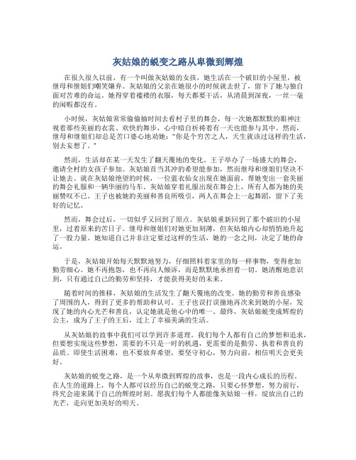 灰姑娘的蜕变之路从卑微到辉煌