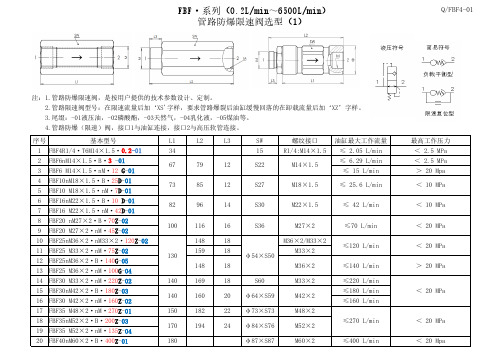 管路防爆限速阀选型( )