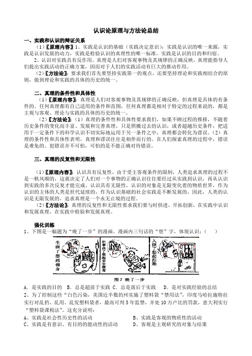 认识论原理与方法论总结