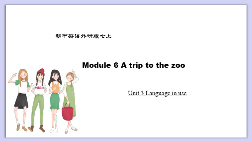 外研版英语七年级上册Module 6 Unit 3 Language in use课件