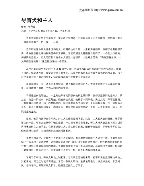 导盲犬和主人