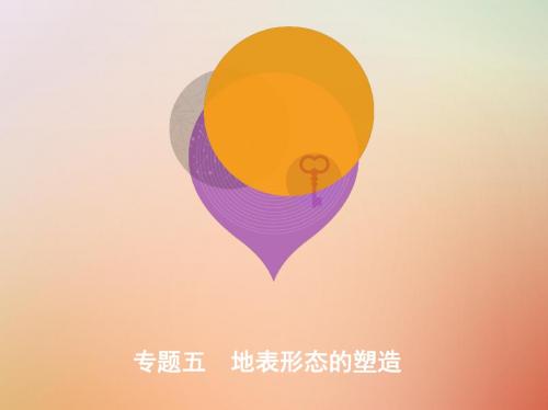 2019高考地理二轮复习专题五地表形态的塑造课件