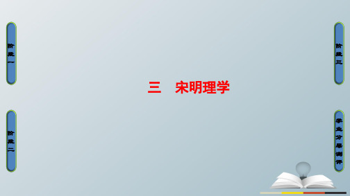 高中历史专题1中国传统文化主流思想的演变3宋明理学课件人民版必修3