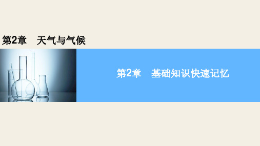 第2章天气与气候基础知识快速记忆(PPT课件(初中科学)15张)