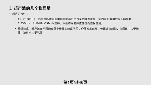 宠物诊疗技术B超基础PPT课件