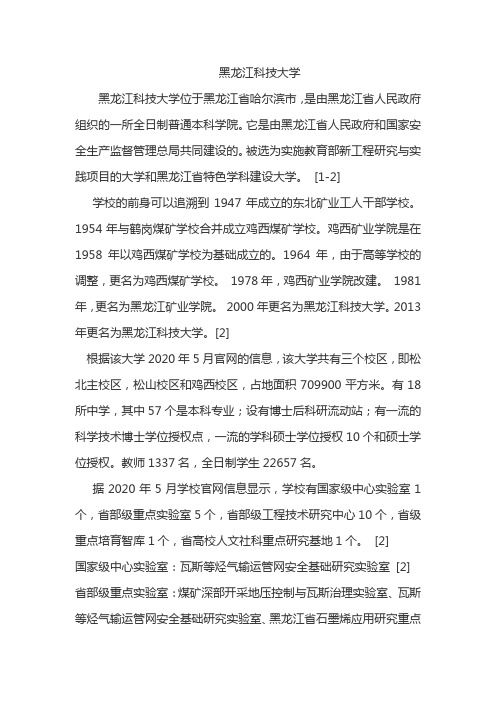 黑龙江科技大学