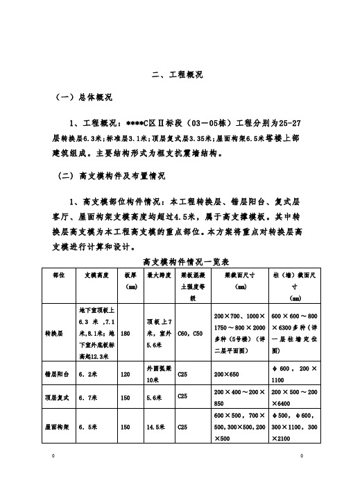 高支模技术交底