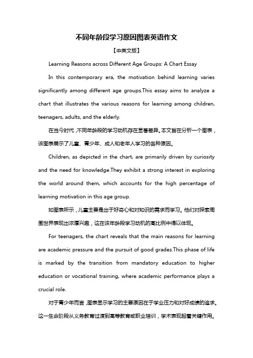 不同年龄段学习原因图表英语作文