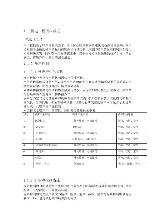 机电工程消声减振