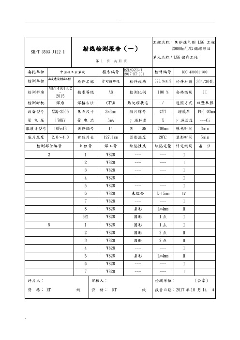 LNG工艺设计管道RT报告