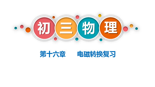 2020年中考物理一轮复习：第十六章 电磁转换复习  课件(共40张PPT)