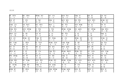 小学近义词反义词大全(注音版)