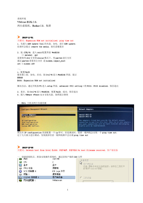 ESXi5+VM+RHCS环境构筑时遇到的问题及解决方法