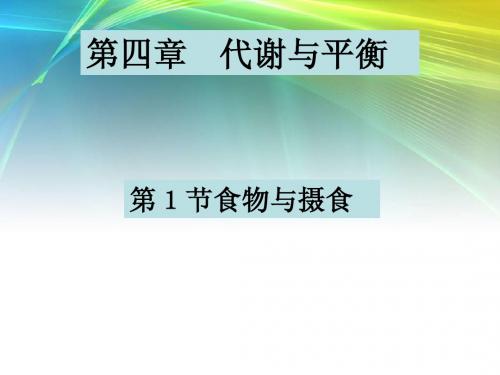 浙教版九上代谢与平衡