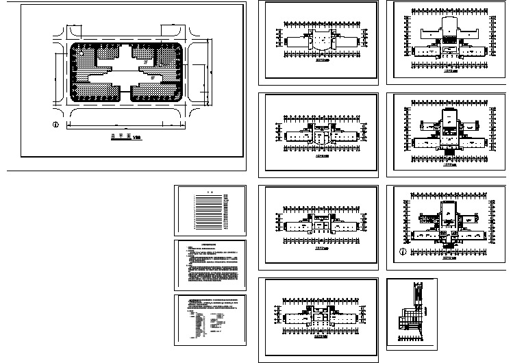 【南昌市】某大学图书馆设计建筑图