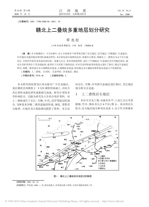 赣北上二叠统多重地层划分研究