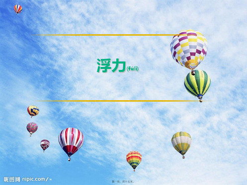 中考物理复习 浮力物理课件