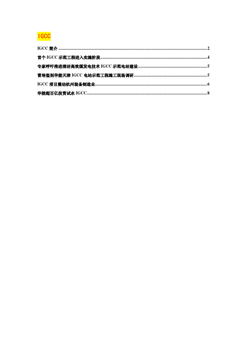 IGCC电站简介