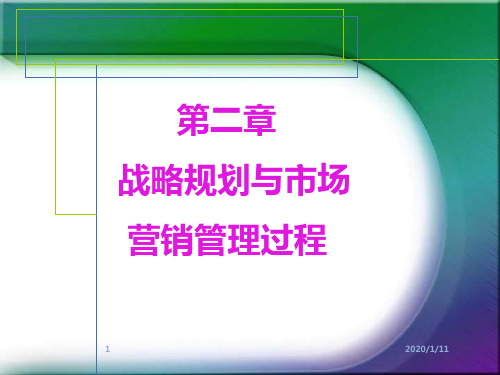 市场营销学复习资料第二章战略规划PPT课件