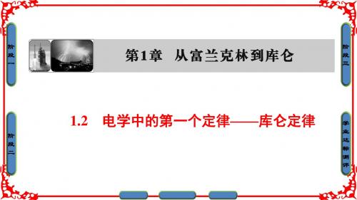 【课堂新坐标】2016-2017学年高中物理沪科版课件 选修1-1 第一章 从富兰克林到库仑 1.2