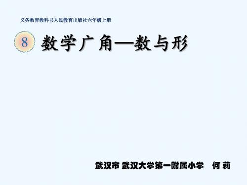 六年级上册第八单元《数学广角-数与形》教学PPT