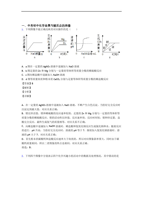 备战中考化学压轴题专题金属与酸反应的图像的经典综合题附详细答案