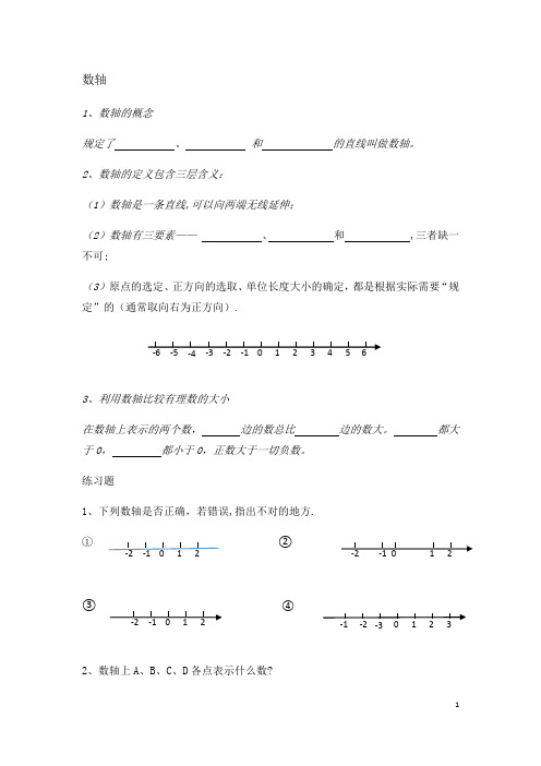 七年级数学-数轴