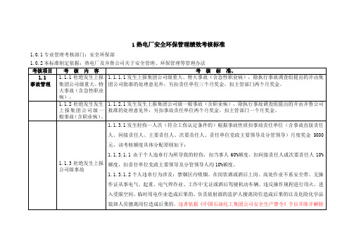 1安全环保管理绩效考核标准