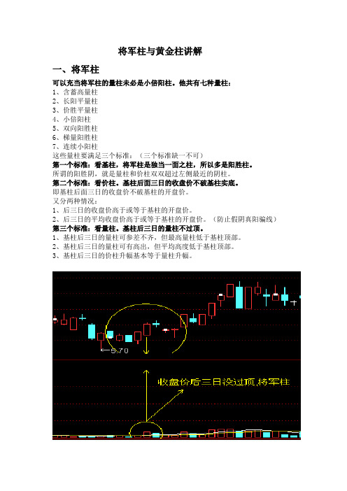 将军柱与黄金柱讲解(1)