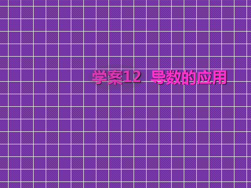 2012高考数学文一轮复习(北师大)精品学案12导数的应用