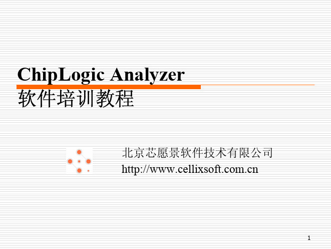 ChipLogic Analyzer软件培训教程