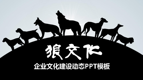 狼文化企业文化建设动态PPT模板