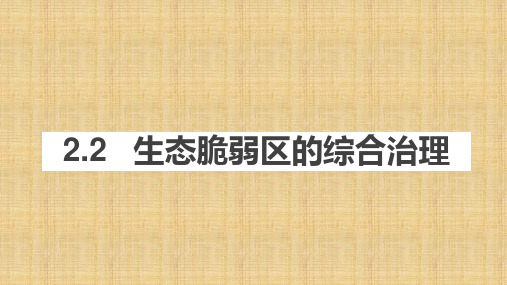 【课件】生态脆弱区的综合治理课件2022-2023学年高中地理人教版(2019)选择性必修2