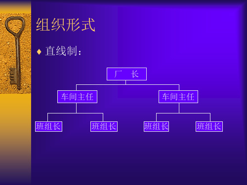 工厂组织形式示例