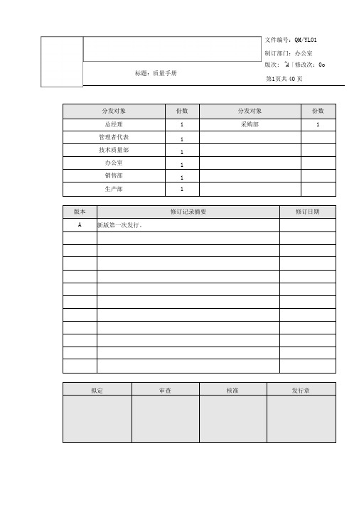 QM01质量手册