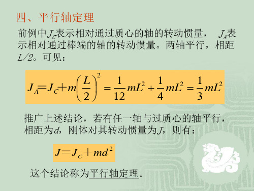 大学物理平行轴定理ch04-2